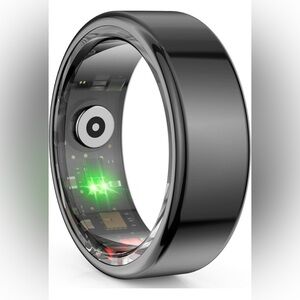 Smart Fitness Ring - size 10 black color